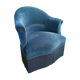 Blue toad chair, velvet