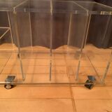 Lucite mobile table, audio, 1970s