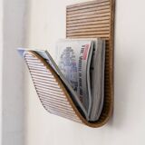 Rattan Modern Wall Mounted Magazine Rack