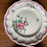 Set of 5 earthenware plates from Luneville