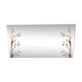 Exotic-patterned brasserie bistro mirror