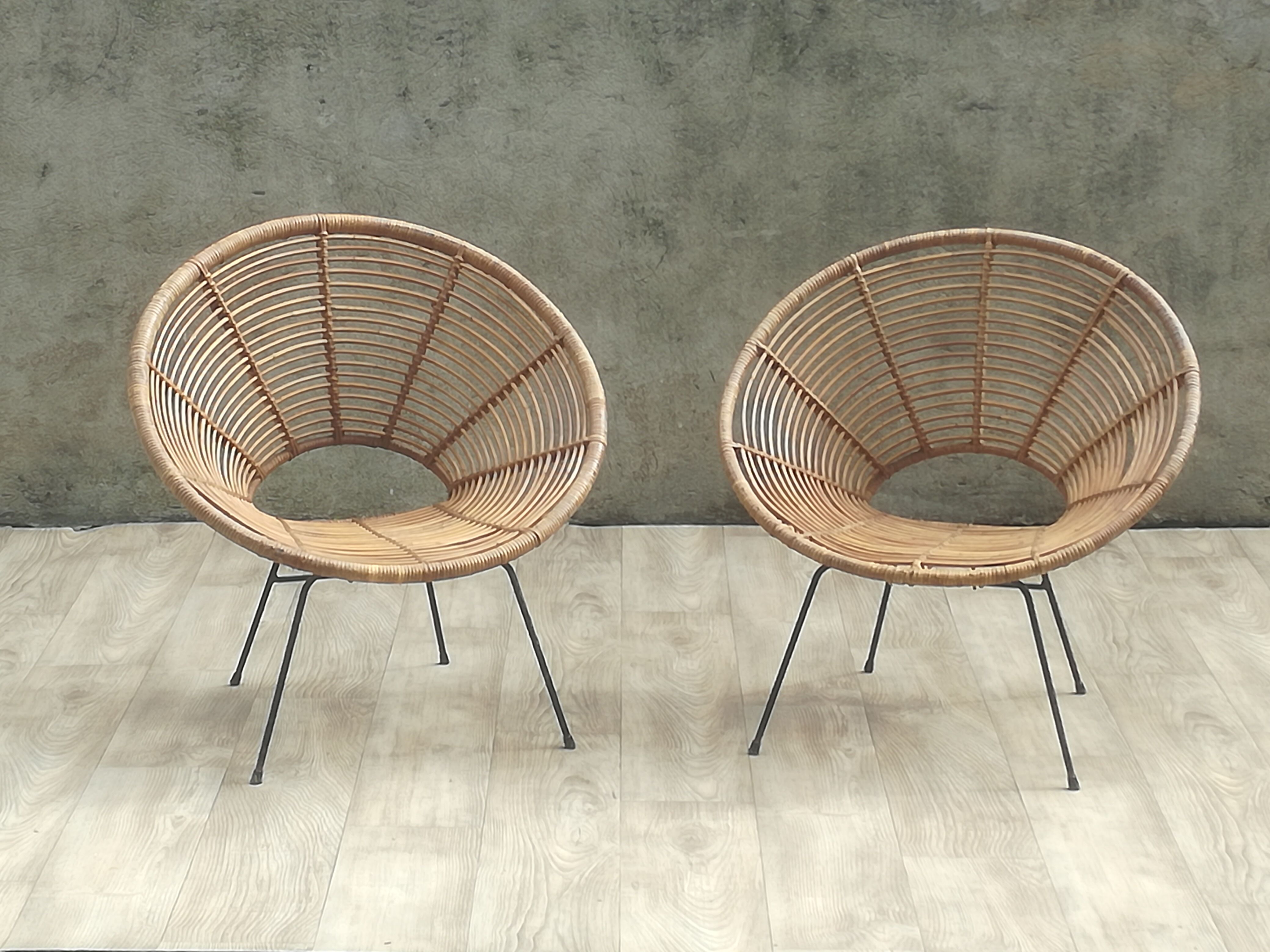 Pair of armchairs in the 1950