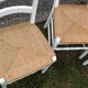 Ensemble table de ferme  blanche et quatre chaises