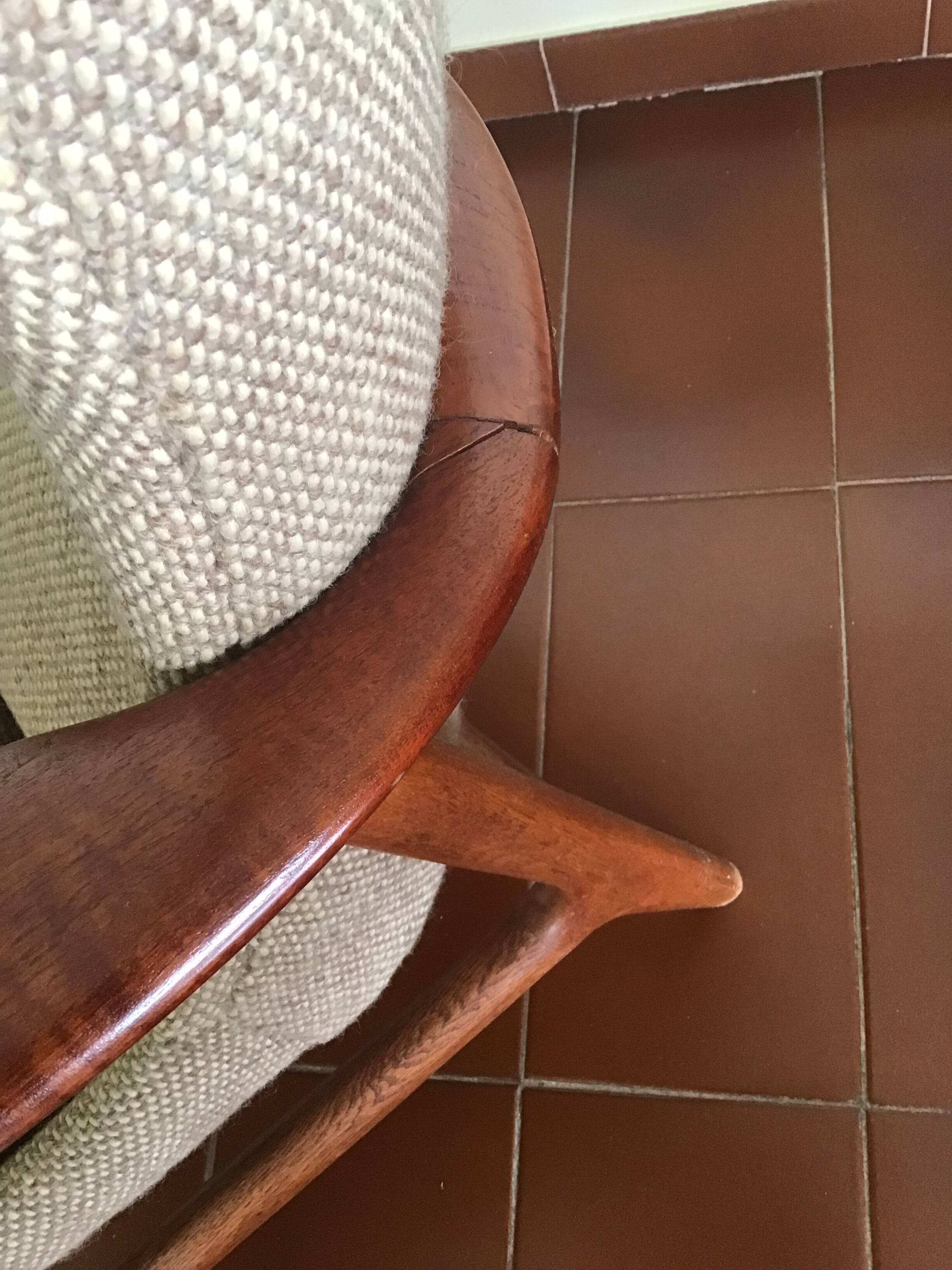 Scandinavian armchair by Aksel Bender Madsen for Bovenkamp, 1950