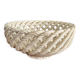 White openwork braided ceramic bowl - lace ceramic