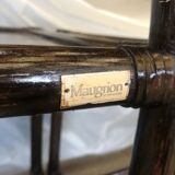 Pair of Maugrion rattan bedside tables