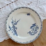 Dessert plate ironstone Sarreguemines - Carmen blue model