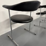 8 Airport Chairs Model 037 designed by Hans Kaufeld / Geoffrey Harcourt