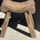 Four-legged stool in antique teak from Indonesia H 50 L 52