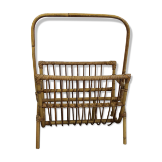 Rattan magazines rack