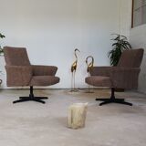Pair of Czechoslovak swivel chairs year 70