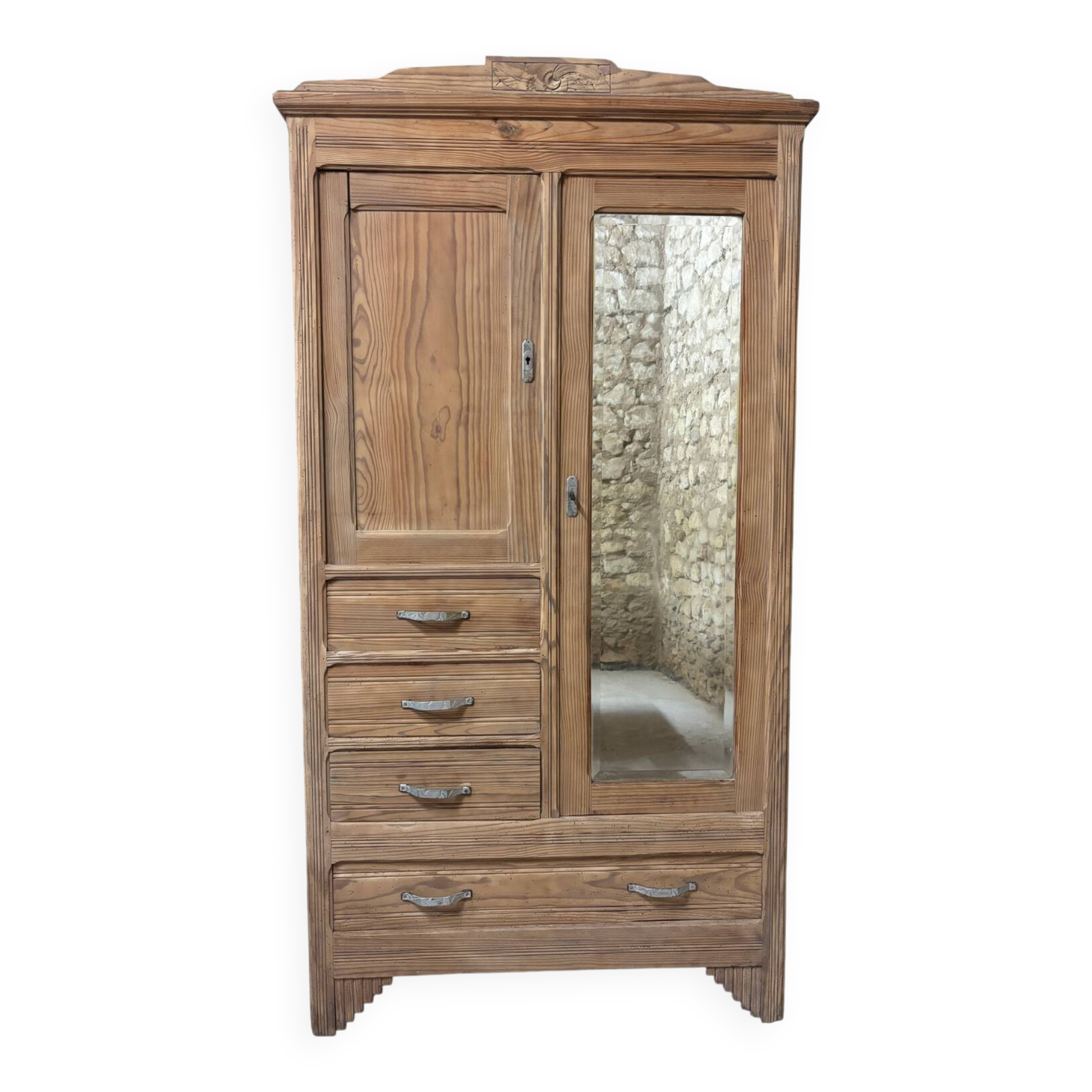 Antique Art Deco wardrobe