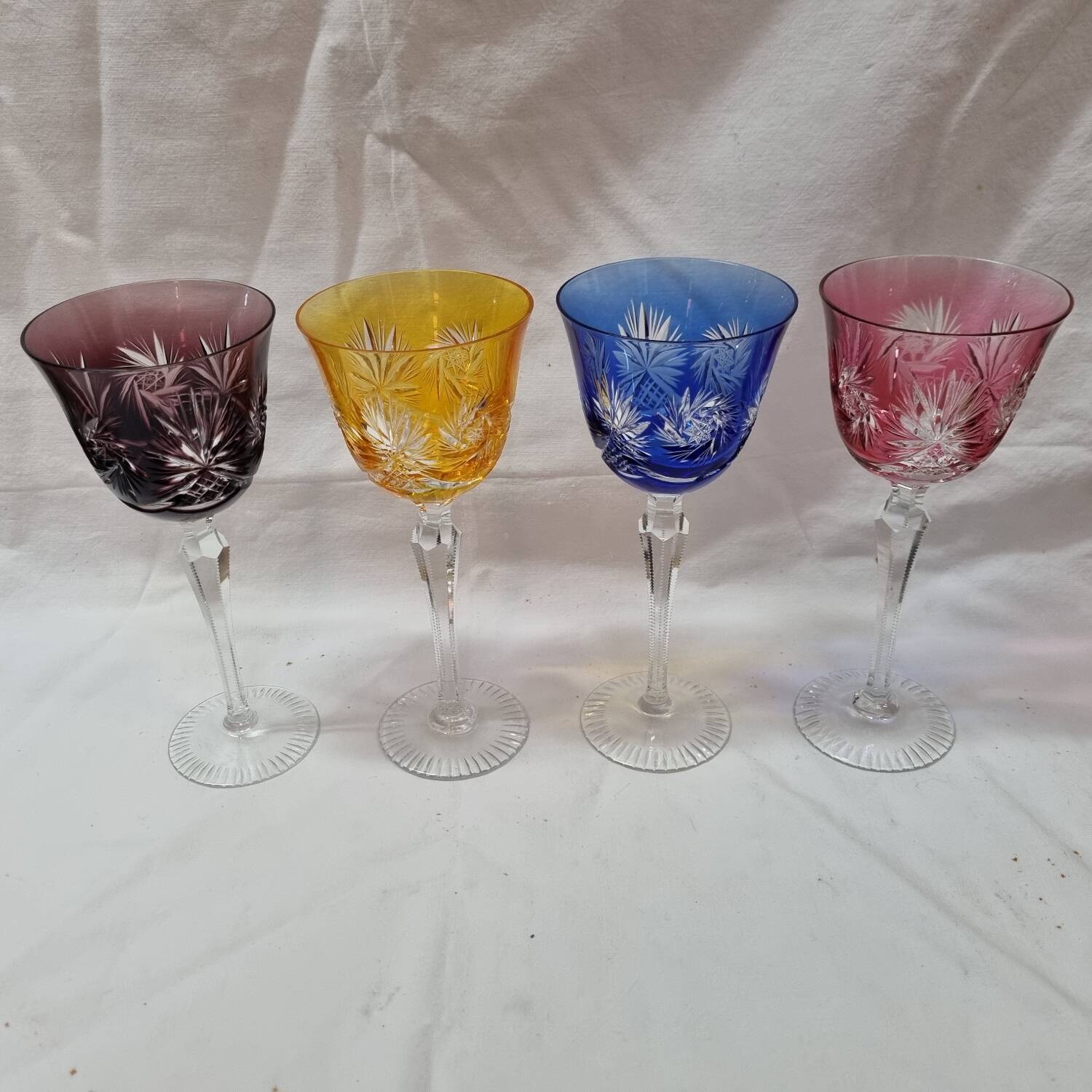Nachtmann Brunswick colored crystal glasses