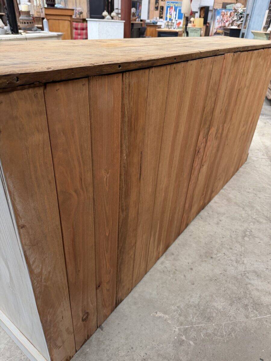 Grey patinated enfilade handcrafted.