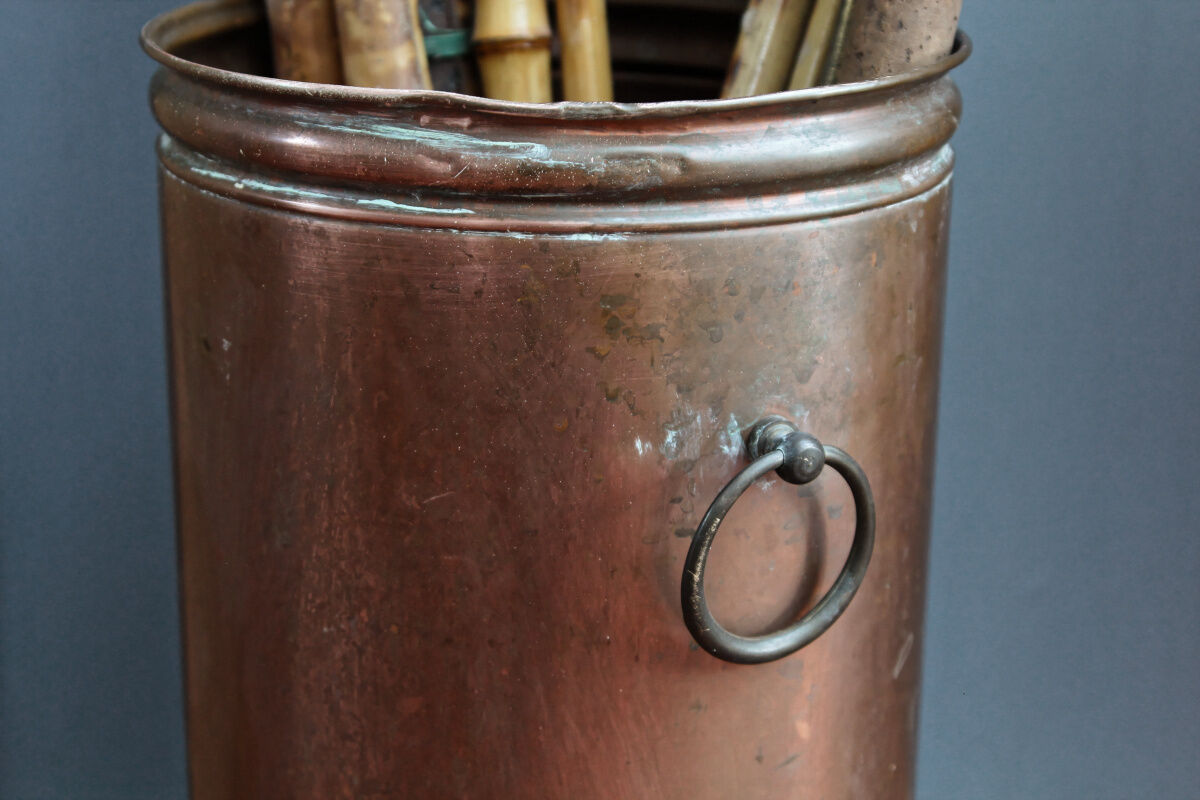 Early 20th century copper umbrella holder
