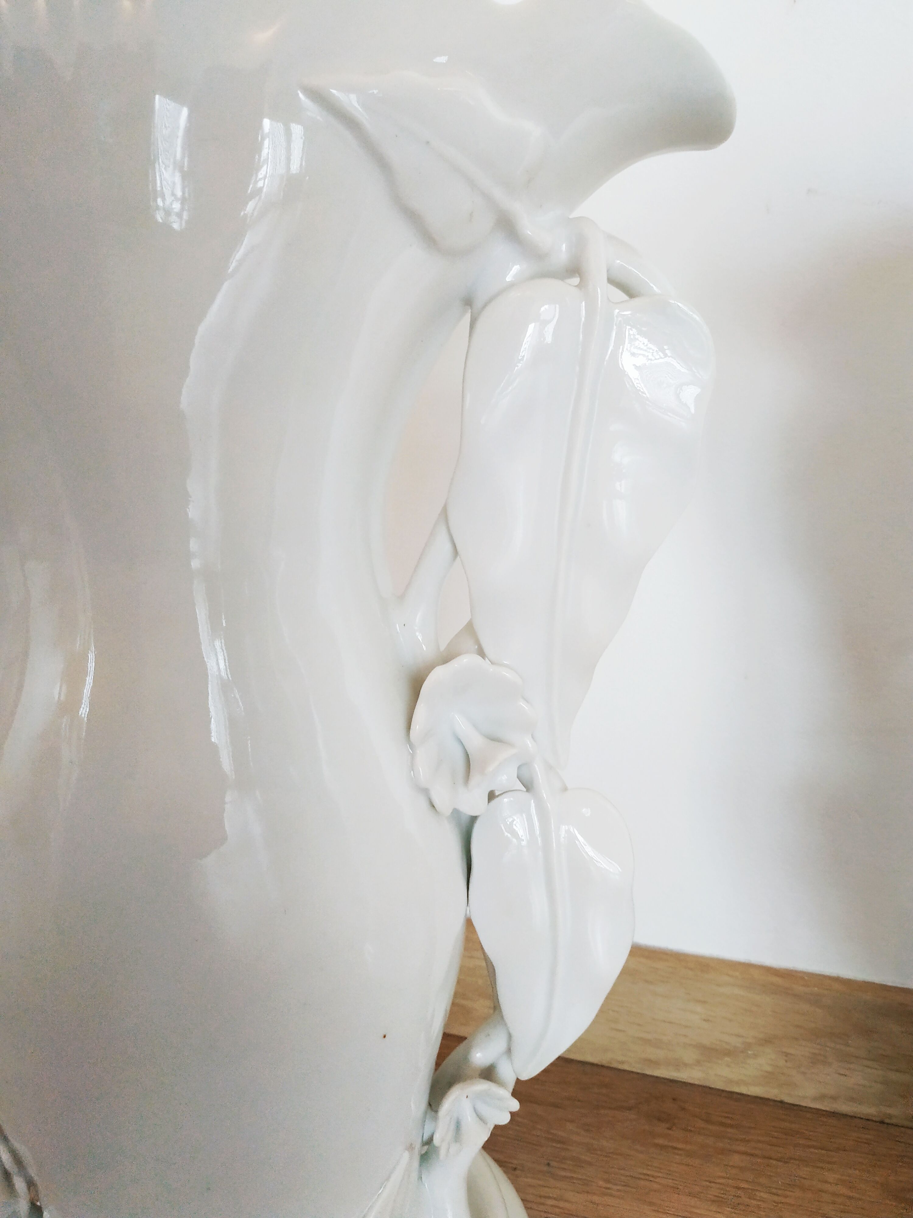 Pair of large vases of brides / cone vases 45 cm high
