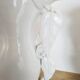 Pair of large vases of brides / cone vases 45 cm high