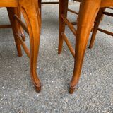 6 Louis Philippe straw chairs