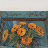 Tableau de fleurs ancien