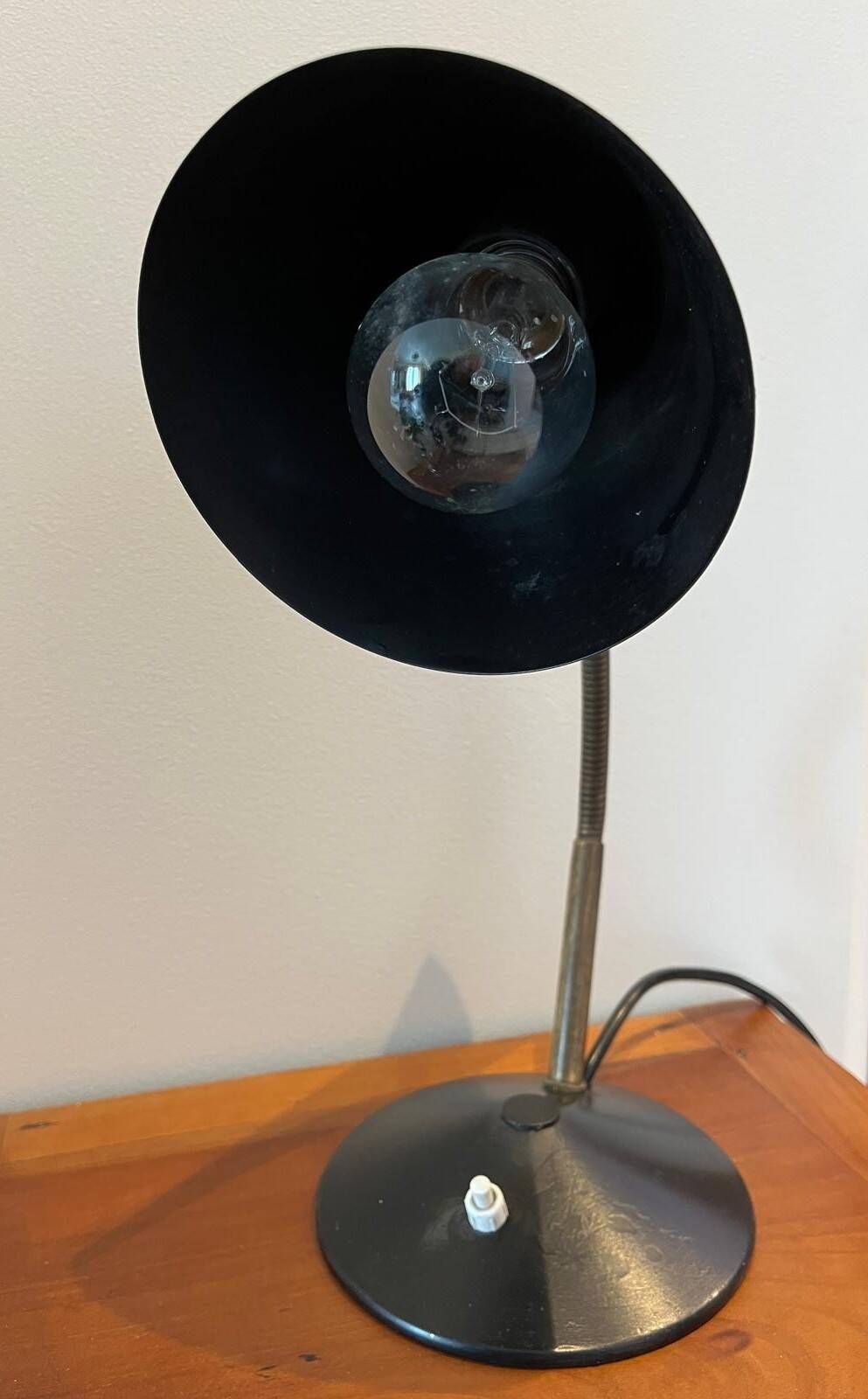 Adjustable black desk lamp mid-century (1950-1960) Helo Leuchten