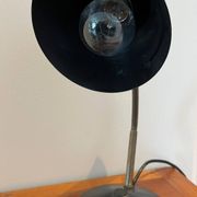 Lampe de bureau noire réglable mid-century (1950-1960) Helo Leuchten