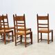 Set of eight French dining chairs
