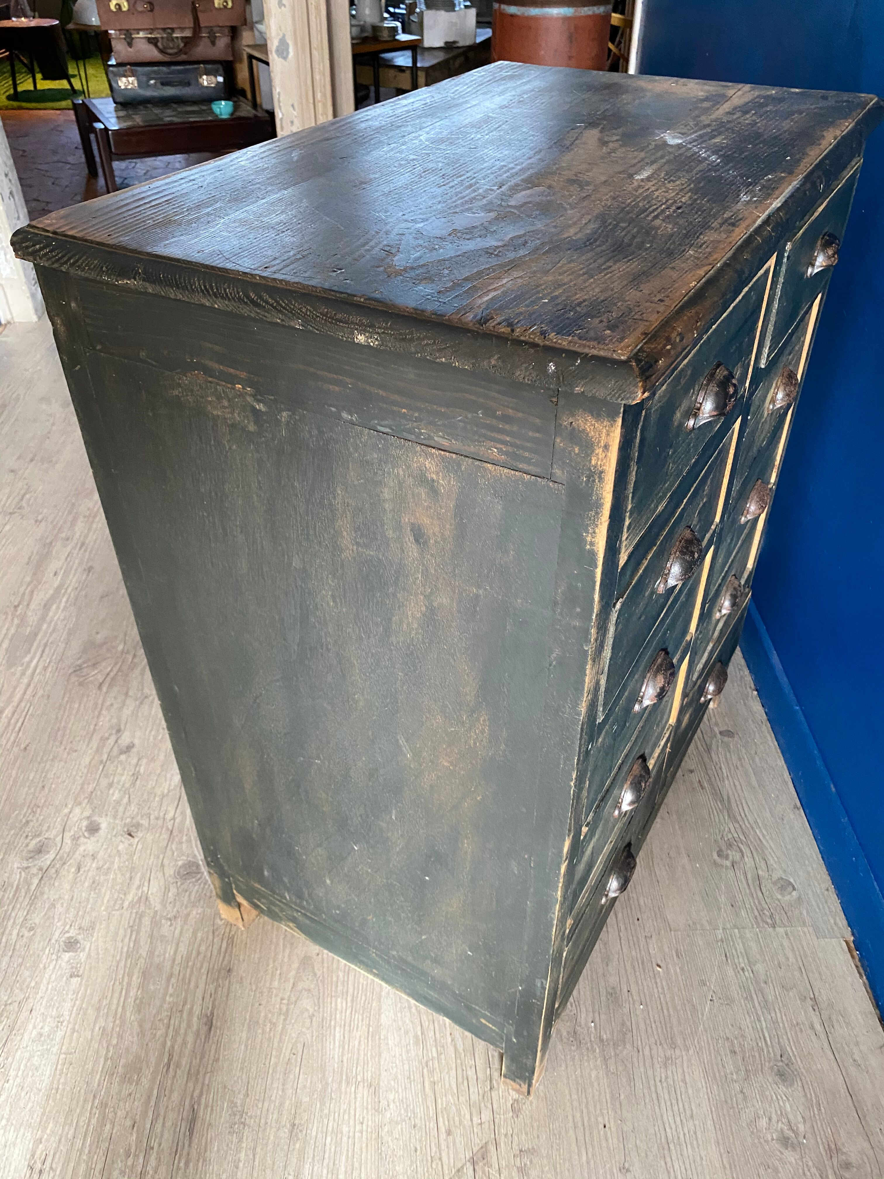 Old patinated craft furniture