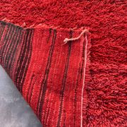 Tapis Marocain Beni M'Guild rouge - 94 x 254 cm