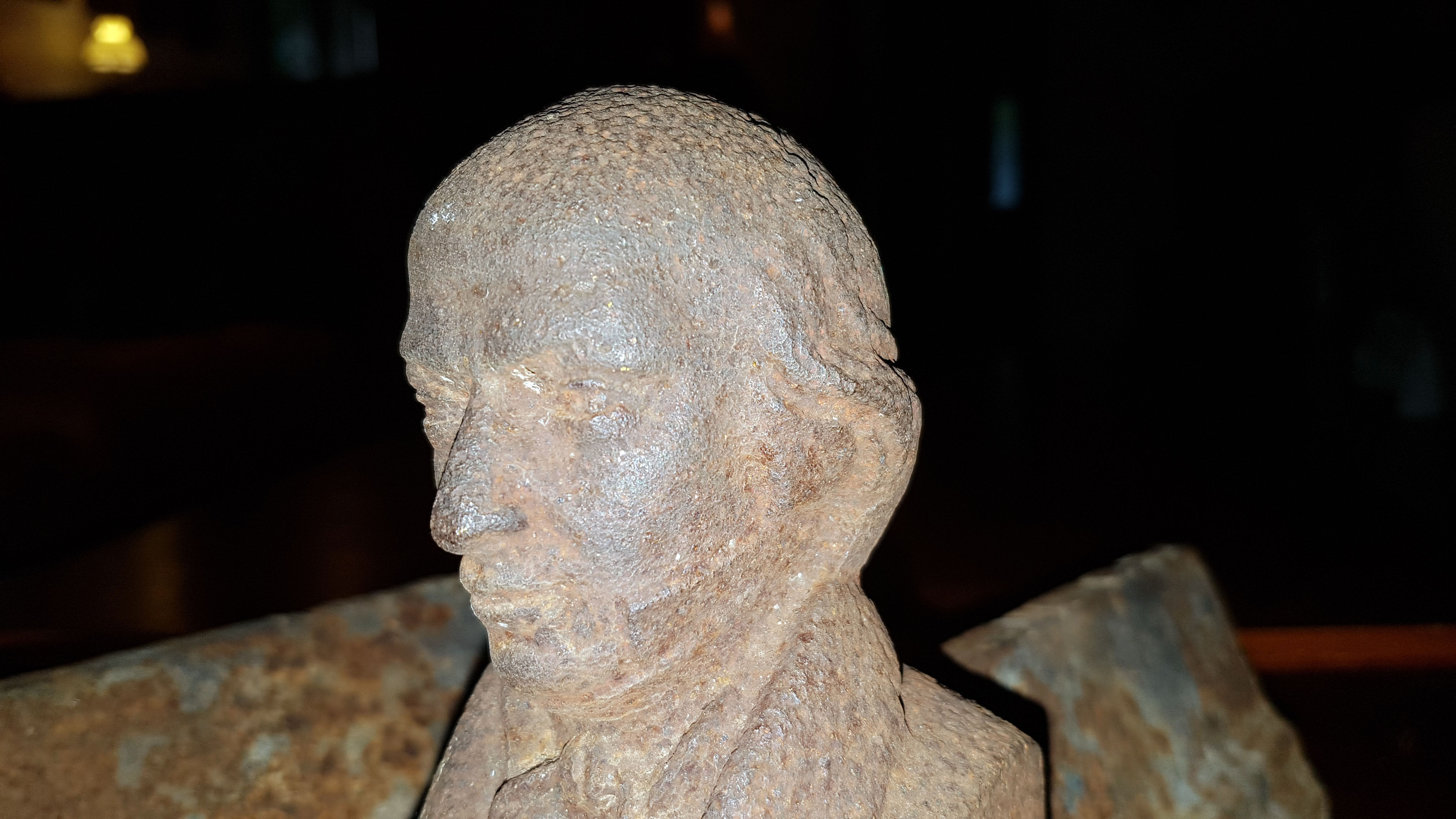 Pair of old cast iron andirons