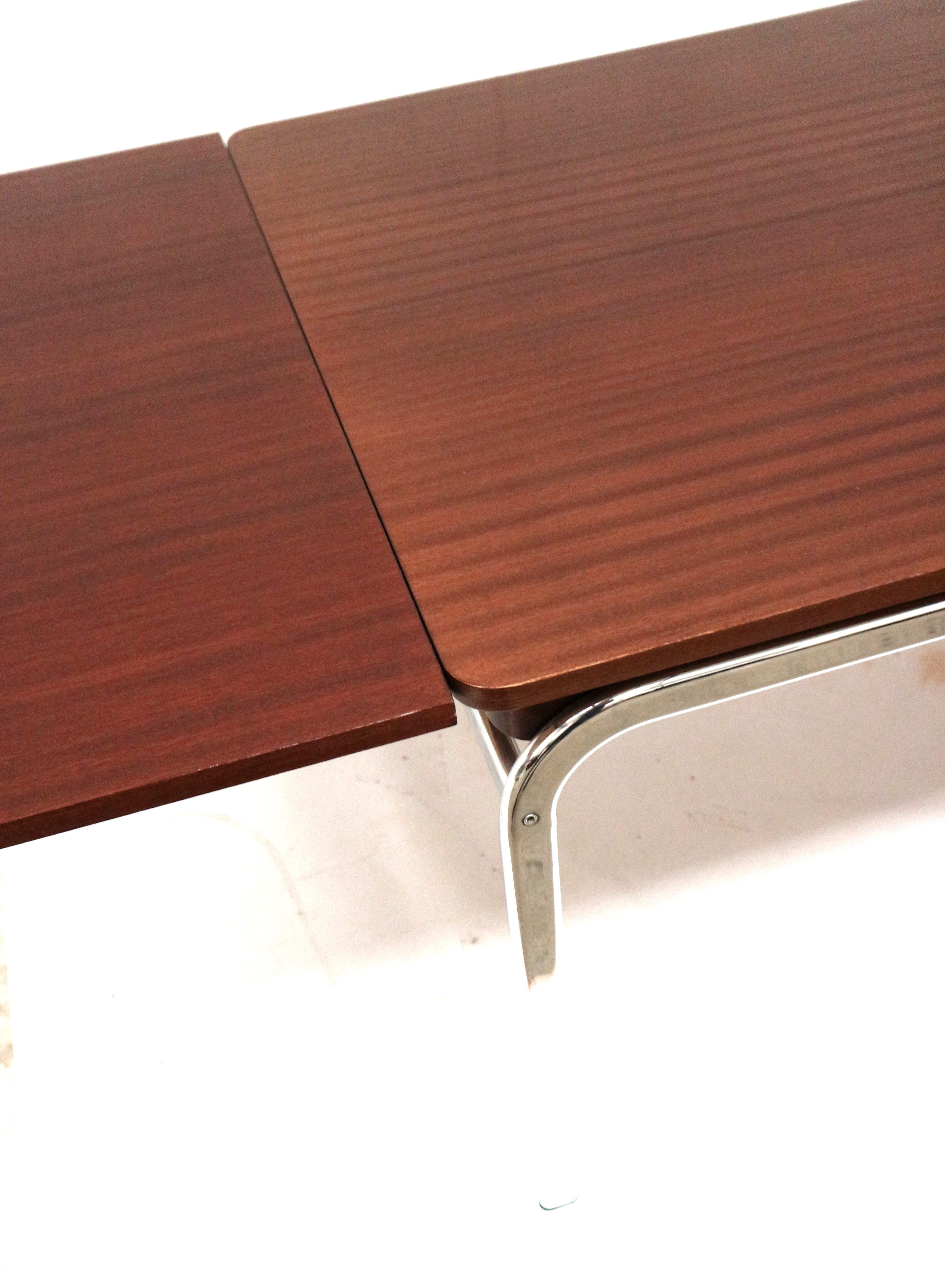 Vintage extendable dining table made in the 1970s