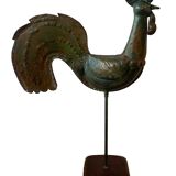 Coq du clocher ancien en cuivre