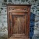 Rustic French pine wardrobe, 19th century