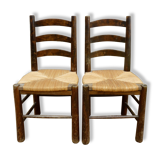Pair of mulched chairs from the 60s
