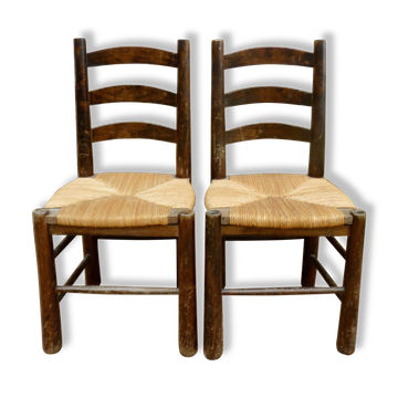 Pair of mulched chairs from the 60s