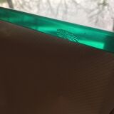 Modernist coffee table in steel and glass