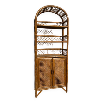 Rattan bookcase shelf