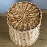 Large Wicker Laundry Basket 1980s/90s