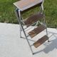 Chrome and formica stepladder chair from the 60s/70s