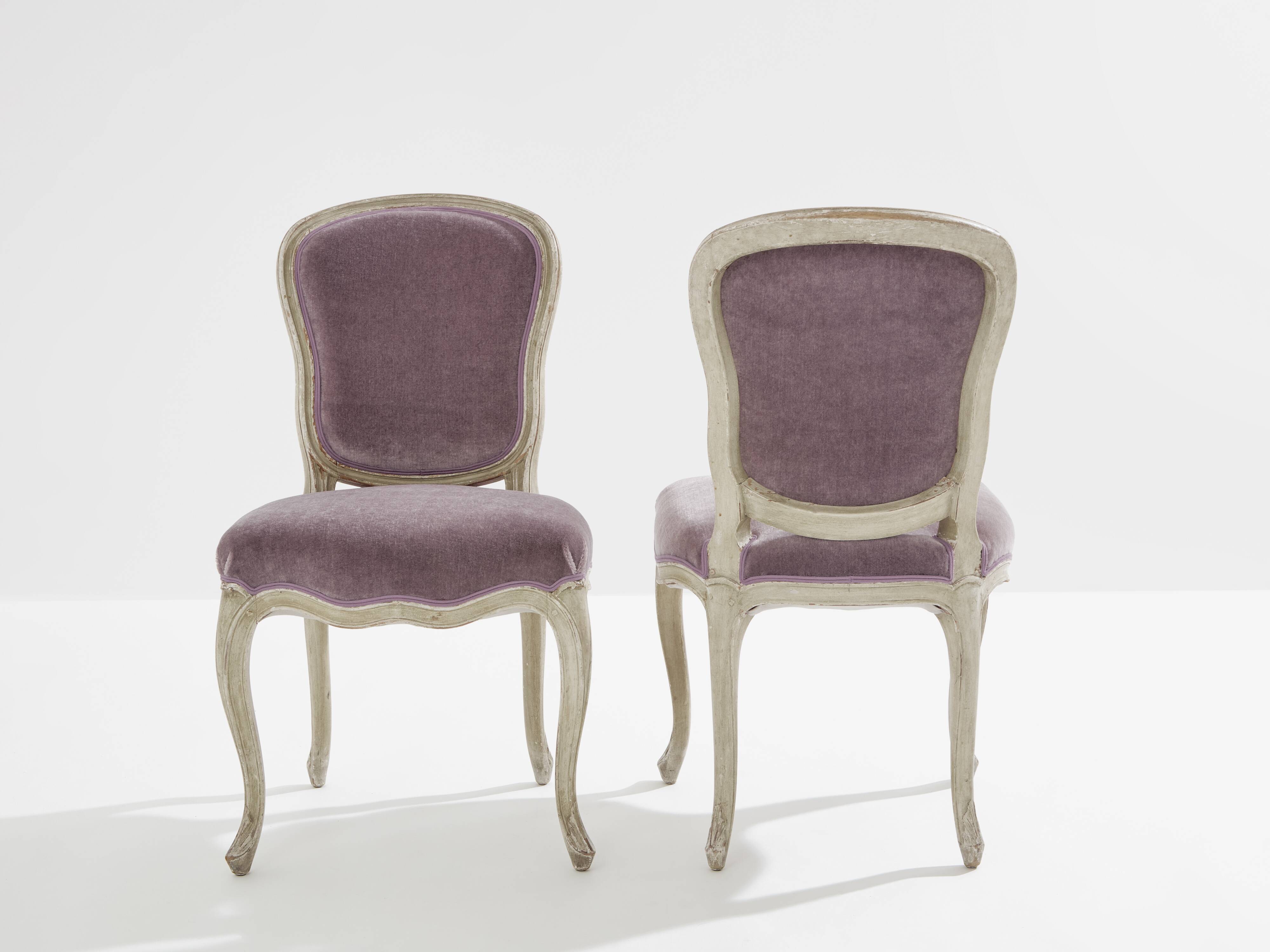 Paire de chaises néo-classiques Louis XV Maison Jansen 1940