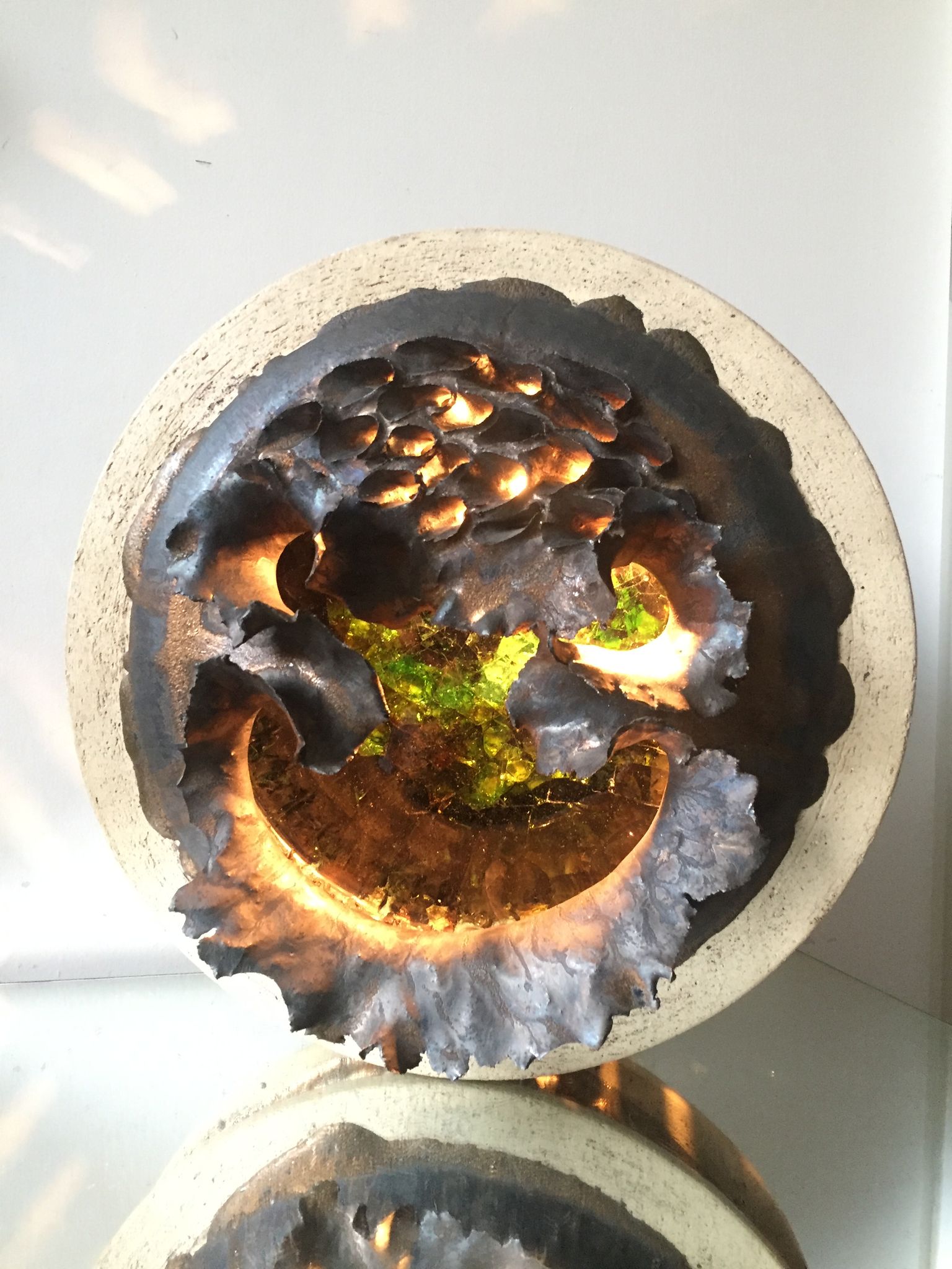 Ceramic wall lamp by Githa Heske