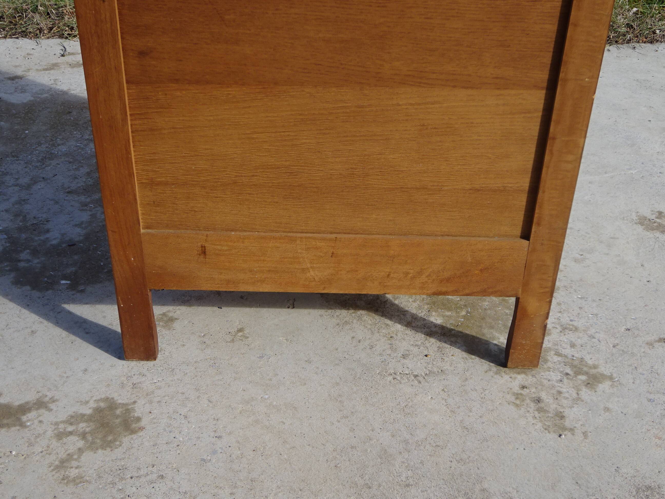 Louis XV style bonnetière in solid cherry wood