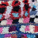 Colorful Boucherouite Moroccan rug - 77 x 173 cm