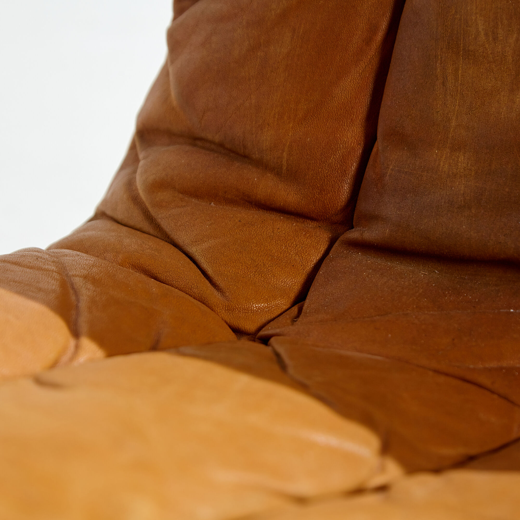 Modular leather sofa set