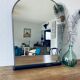 Black and gold art deco mirror - 81x69cm