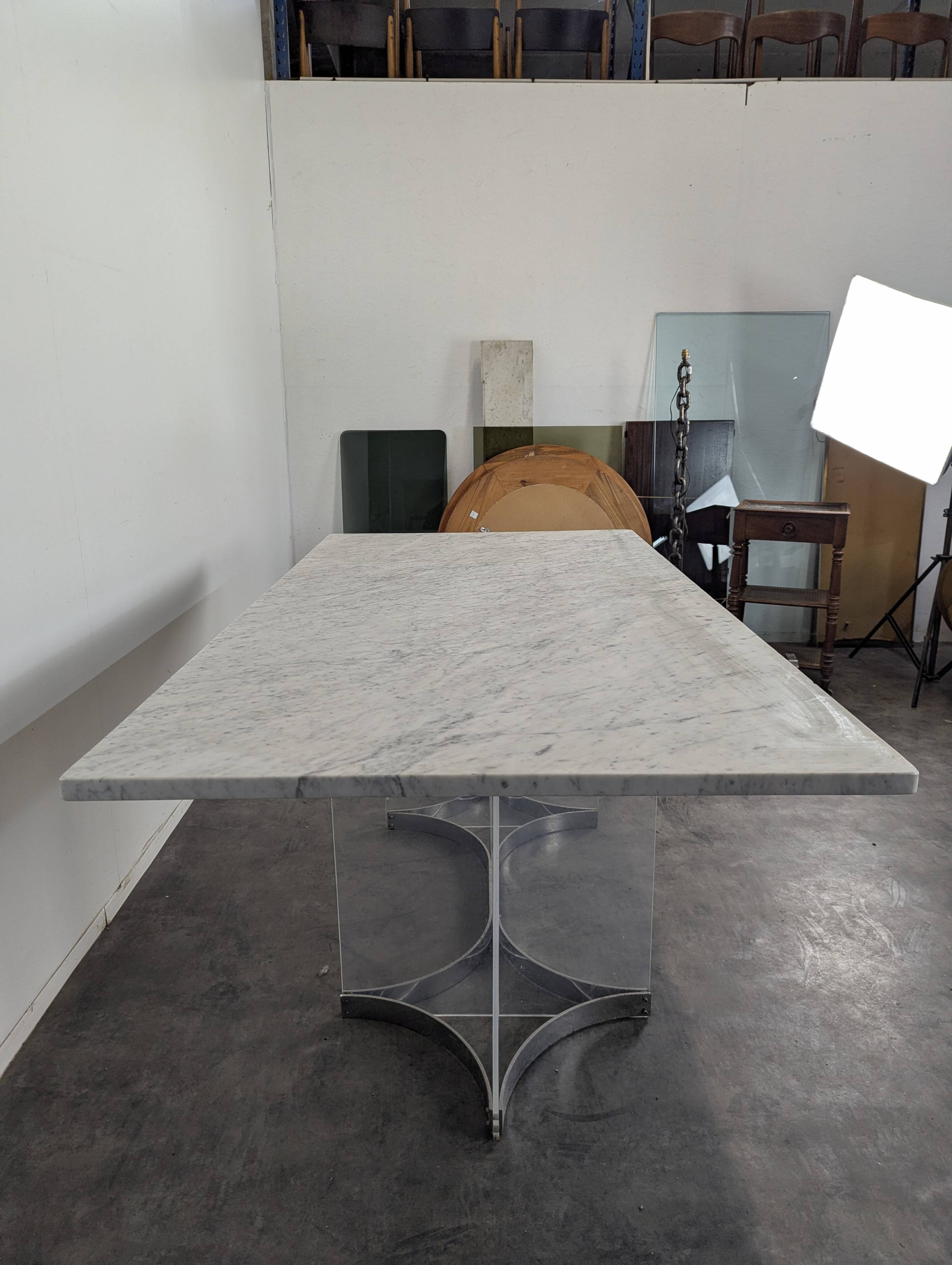 Grande Table Alessandro Albrizzi plateau marbre