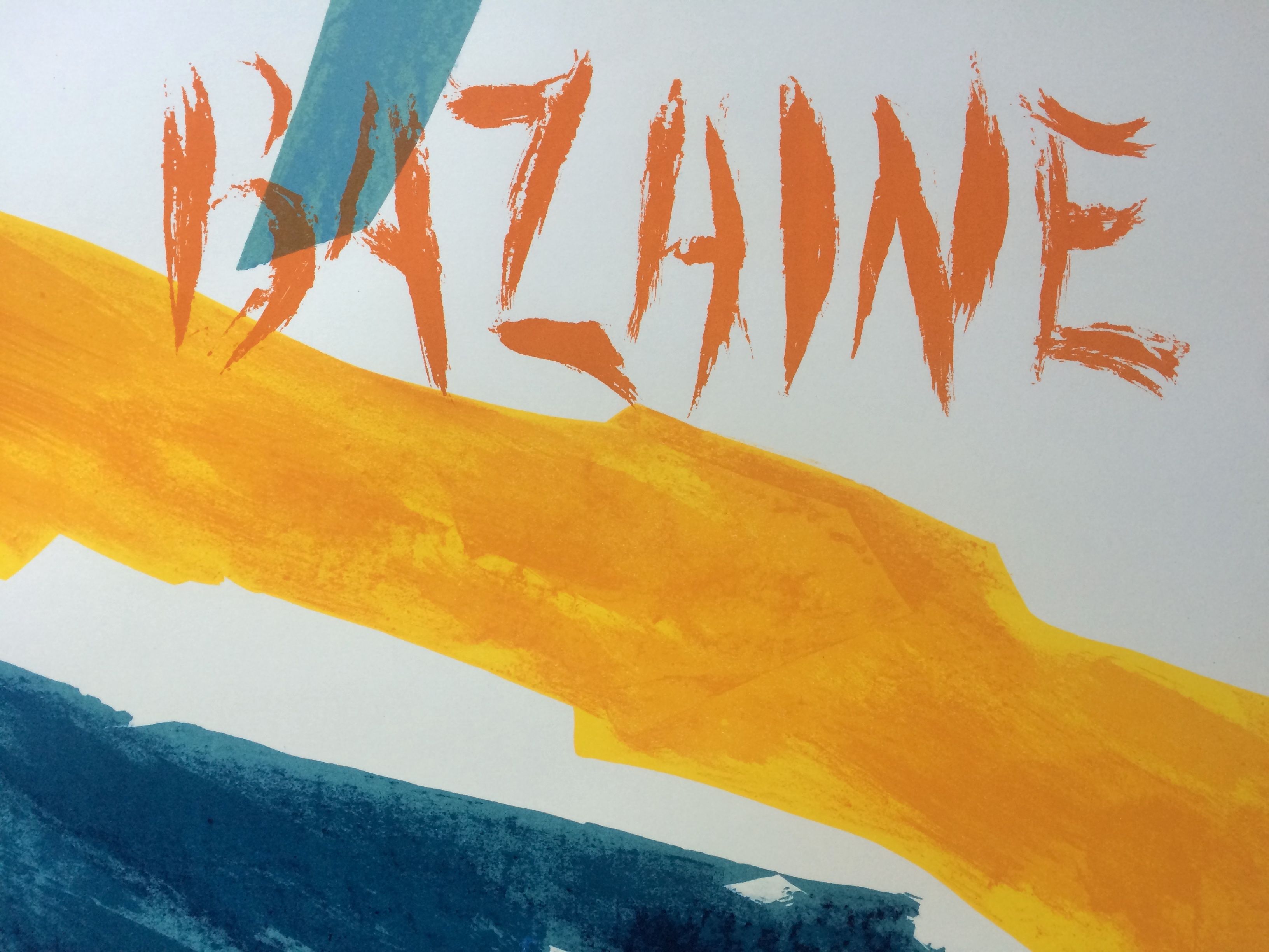 Original exhibition poster made in lithograph
