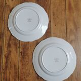 Mismatched vintage dinner plates "Spring"