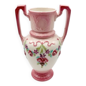 Vase Art Nouveau en barbotine - longchamp