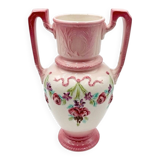 Art Nouveau vase in barbotine Longchamp Terre de Fer