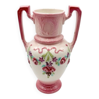 Art Nouveau vase in barbotine Longchamp Terre de Fer